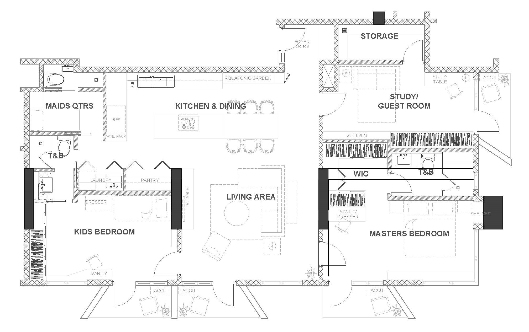 S Residence Baron Tower Floor Plan